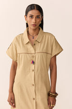 Load image into Gallery viewer, MAHIRA LINEN DRESS