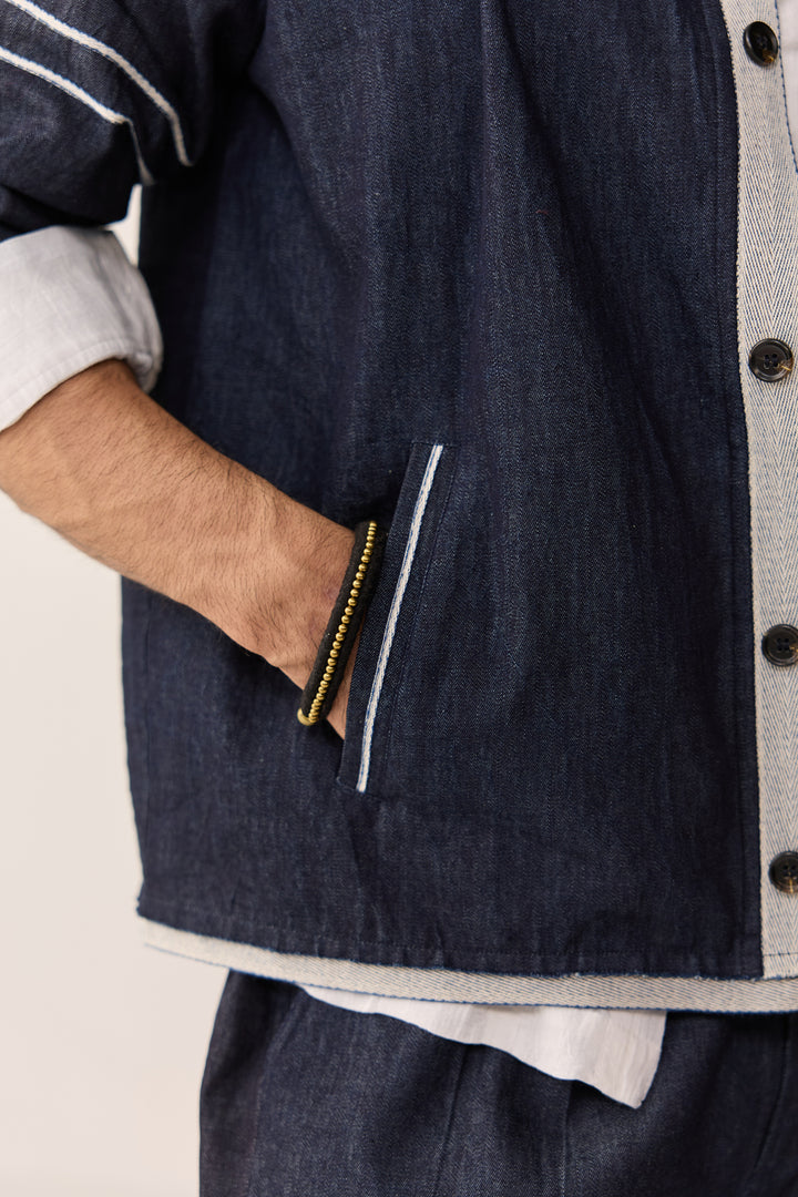 Weekend Bomber Jacket-Denim
