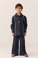 Load image into Gallery viewer, DENIM KURTA SET