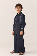 Load image into Gallery viewer, DENIM KURTA SET