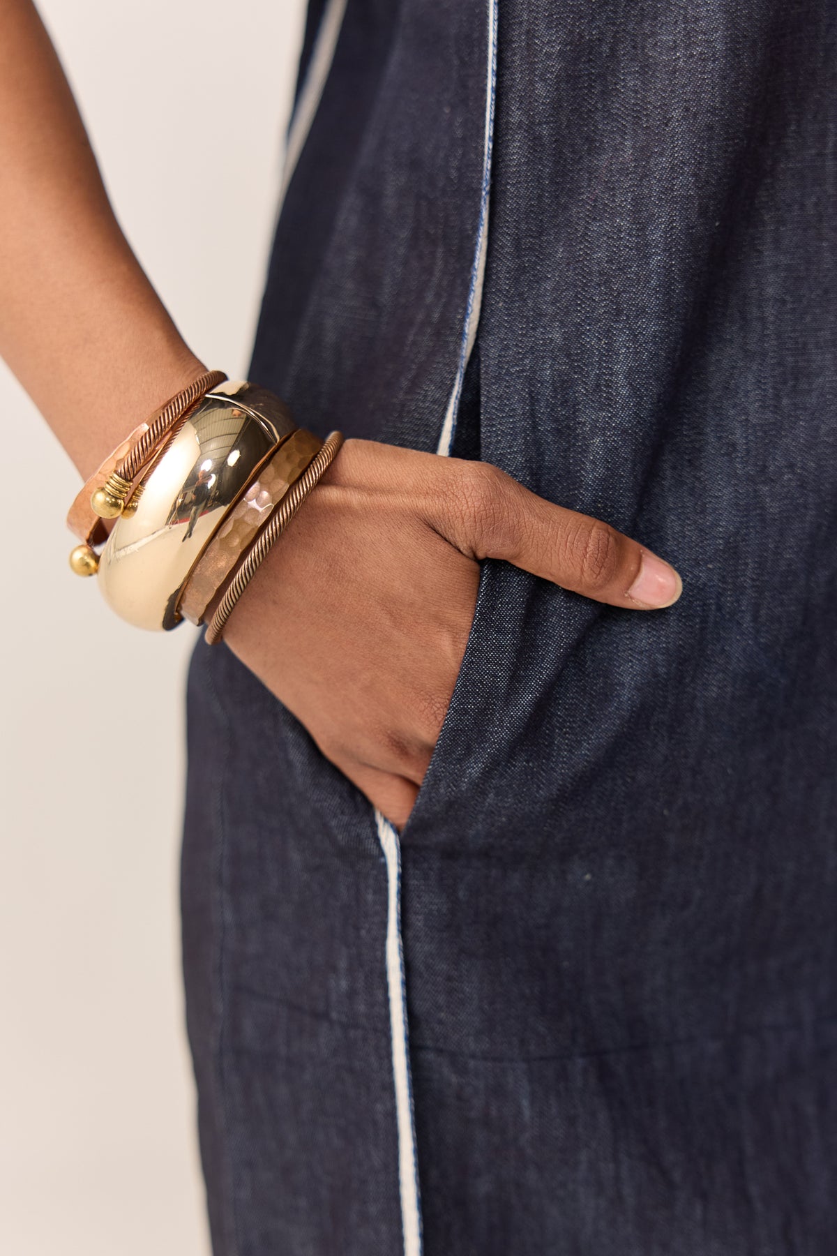 JAWAI SHORT DRESS-DENIM