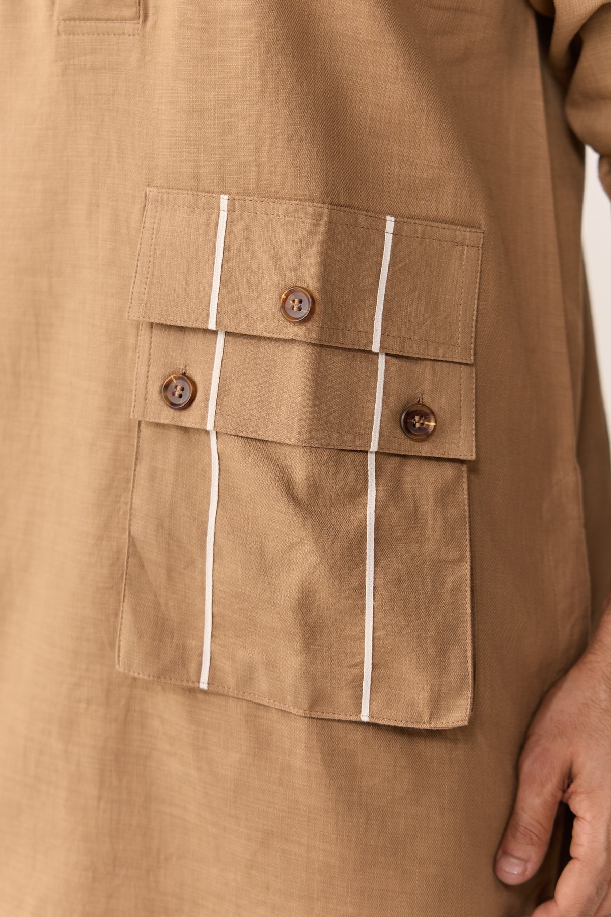 SEHER KURTA SET- BURNT CHAI