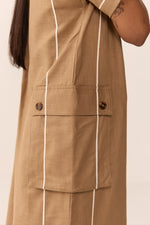 Load image into Gallery viewer, TONK TRAVEL DRESS- BURNT CHAI
