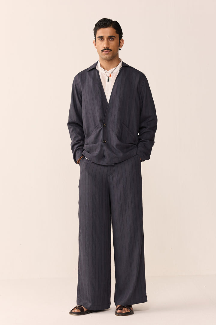 ASYMMETRIC SAILOR SET -BLUE