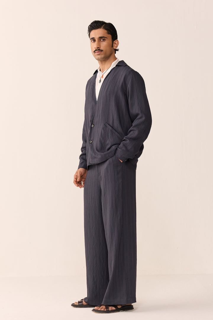 ASYMMETRIC SAILOR SET -BLUE