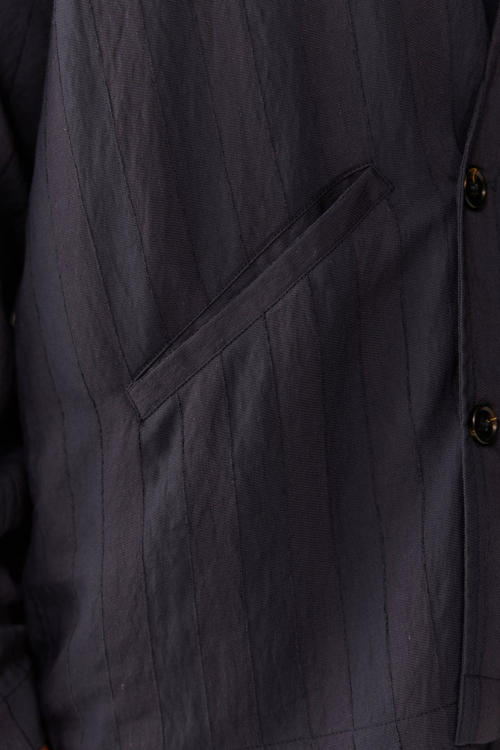 ASYMMETRIC SAILOR SET -BLUE