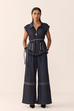 Load image into Gallery viewer, SAHIBA SET-DENIM BLUE