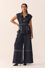 Load image into Gallery viewer, SAHIBA SET-DENIM BLUE