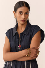 Load image into Gallery viewer, SAHIBA SET-DENIM BLUE