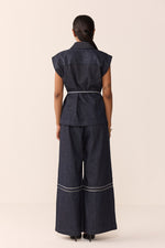 Load image into Gallery viewer, SAHIBA SET-DENIM BLUE