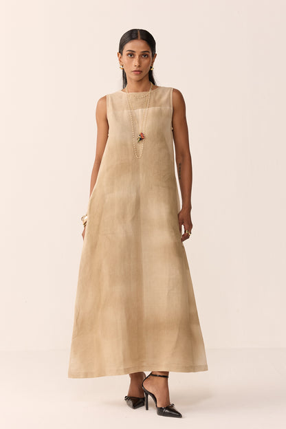 SUMMER LINEN DRESS-DUNES