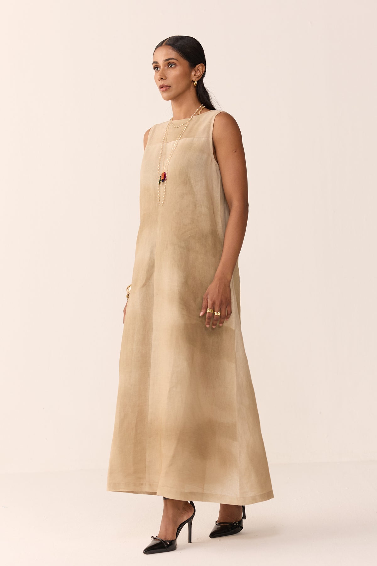 SUMMER LINEN DRESS-DUNES