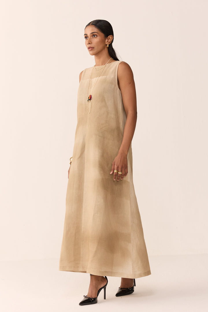 SUMMER LINEN DRESS-DUNES