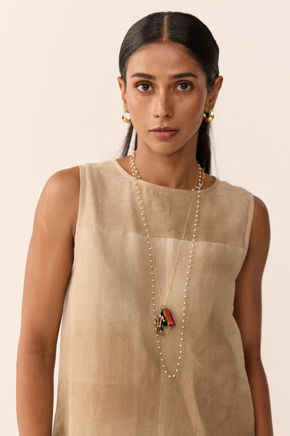 SUMMER LINEN DRESS-DUNES