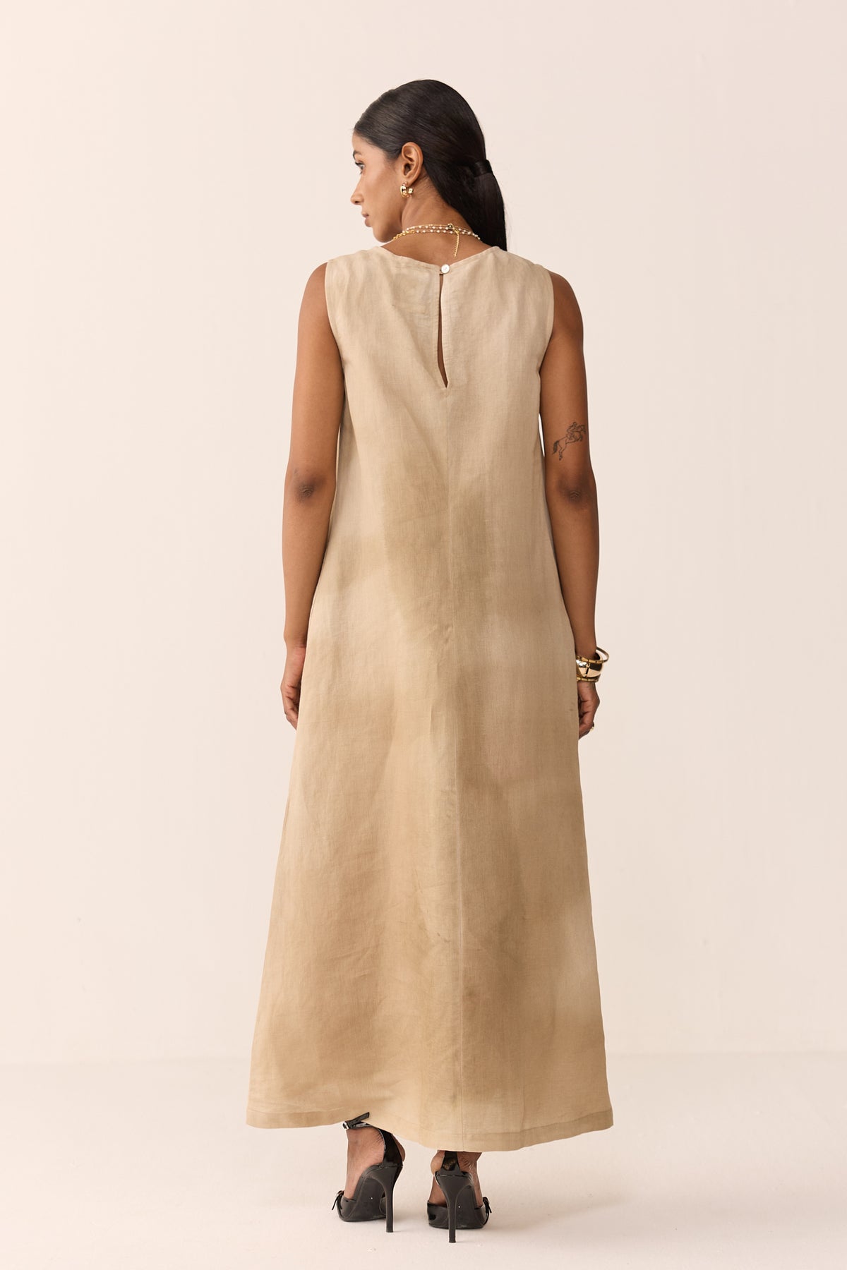 SUMMER LINEN DRESS-DUNES