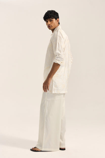 Amaan Silk Kurta Set- Dori Embroidery