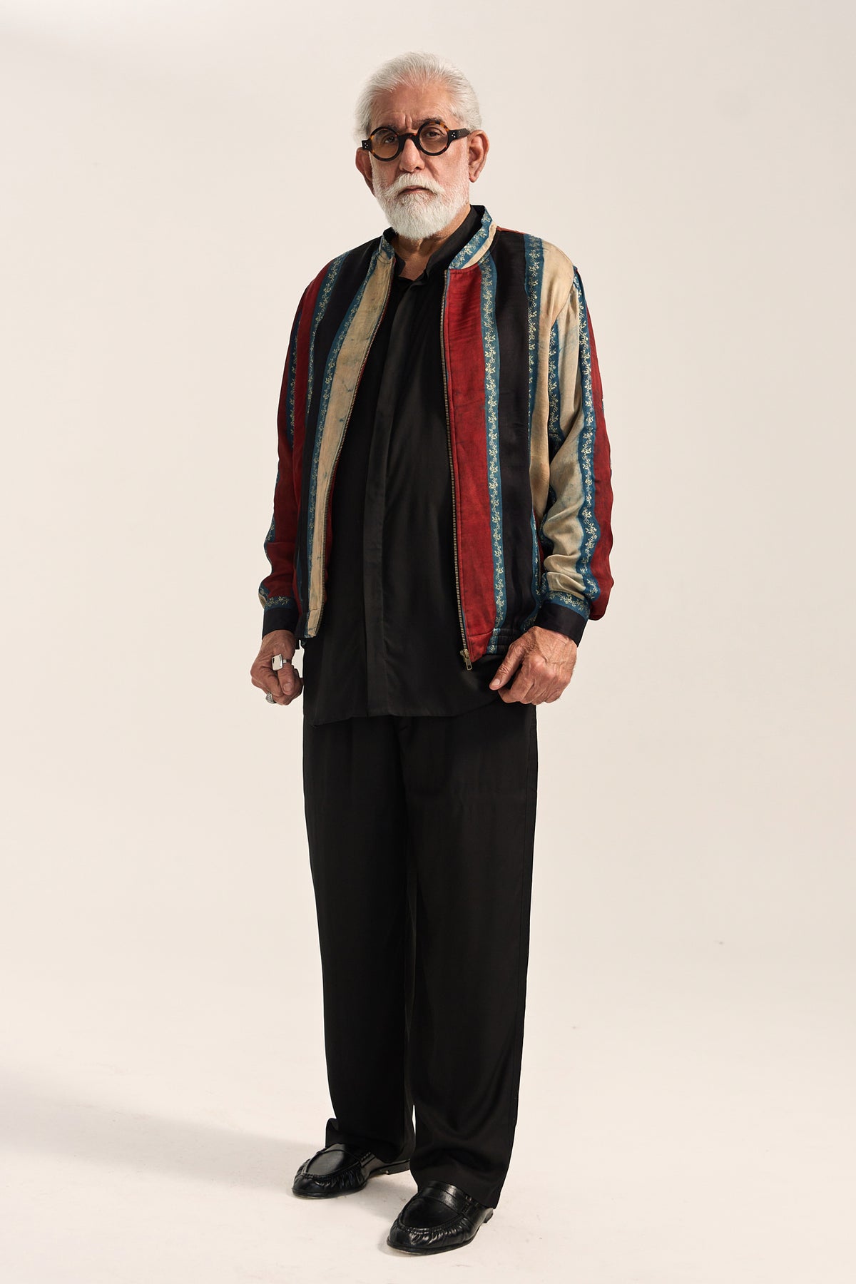 Alfaz Bomber Jacket-Ajrak