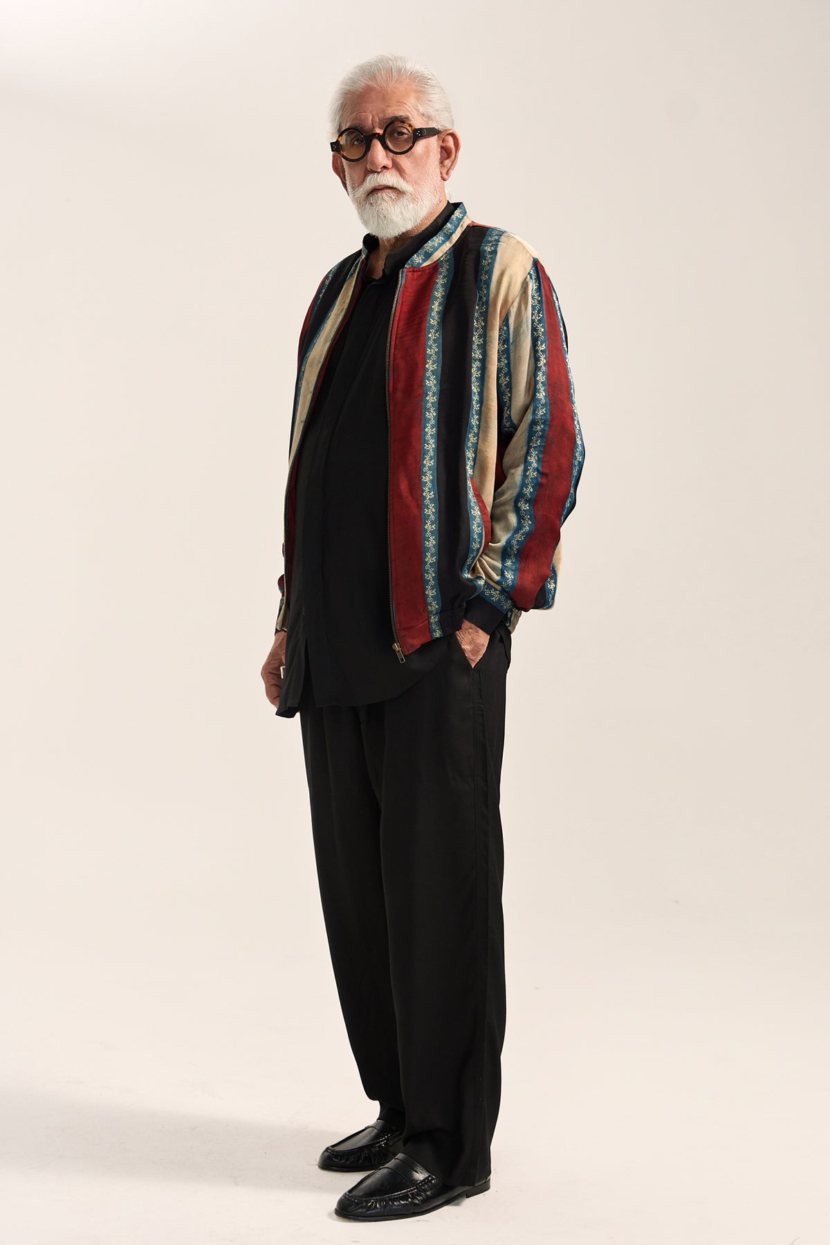 Alfaz Bomber Jacket Set- Ajrak
