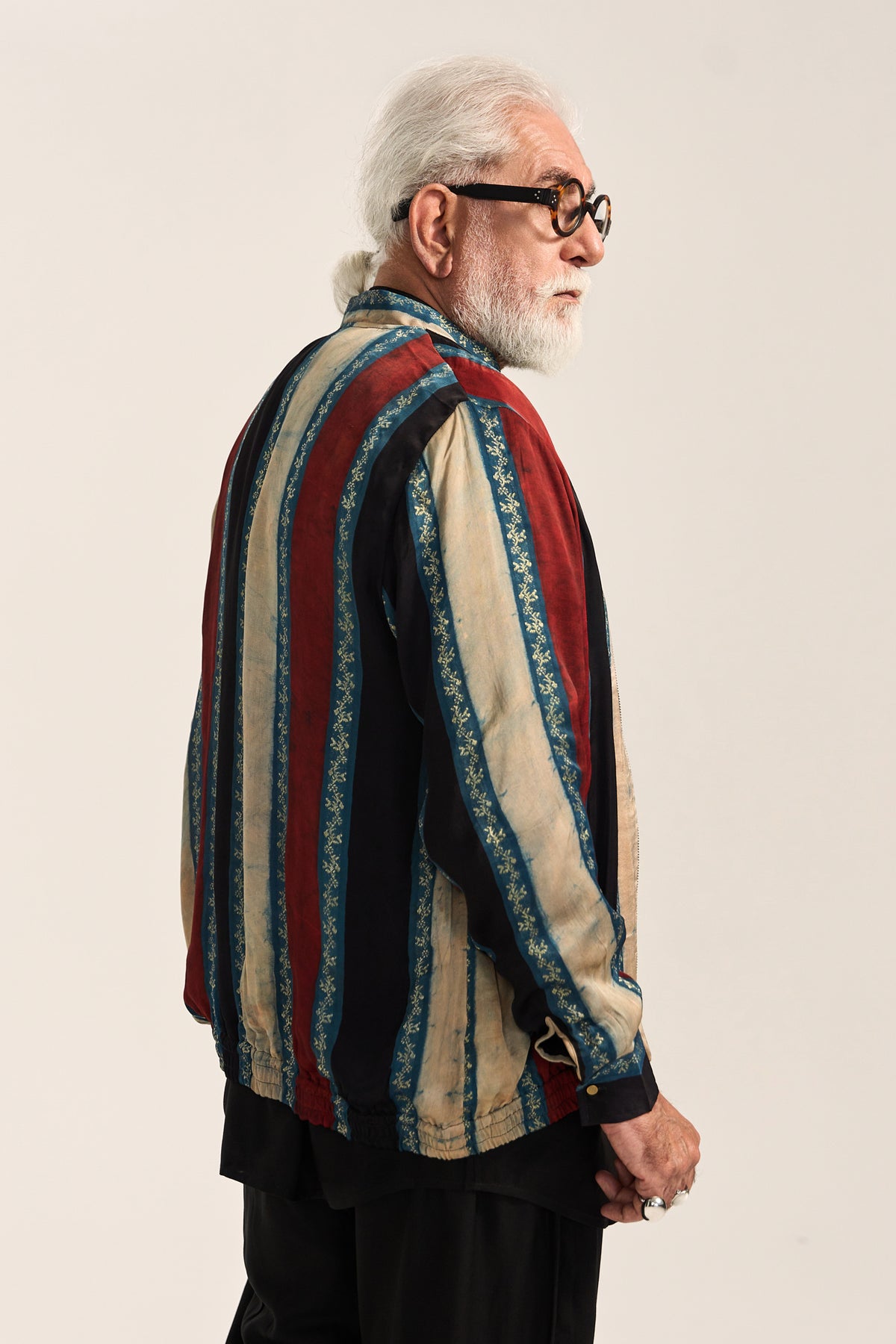 Alfaz Bomber Jacket-Ajrak