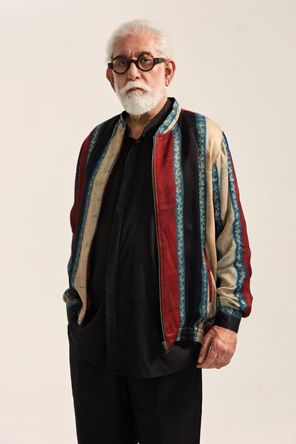 Alfaz Bomber Jacket-Ajrak