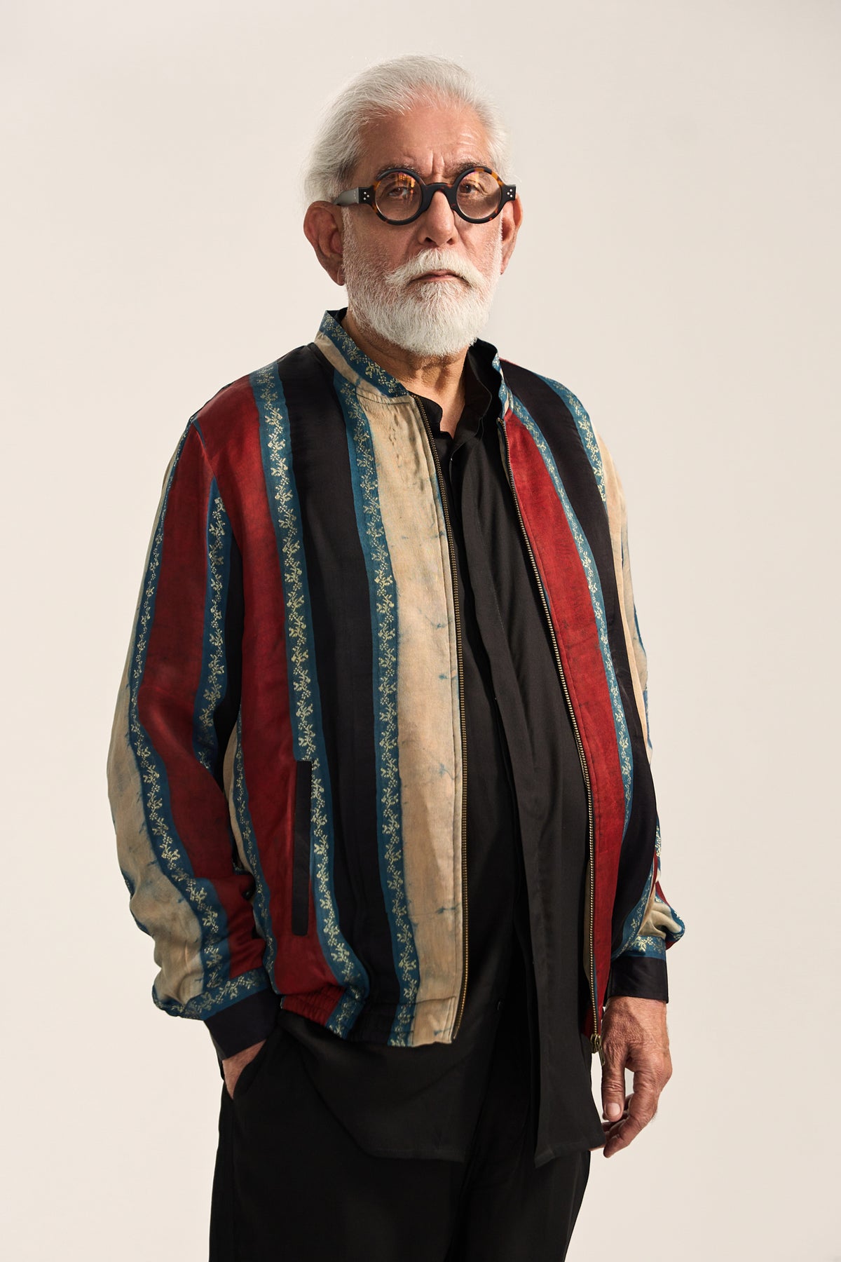 Alfaz Bomber Jacket-Ajrak