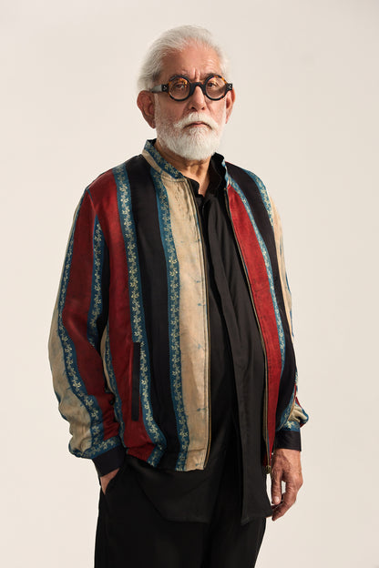 Alfaz Bomber Jacket-Ajrak