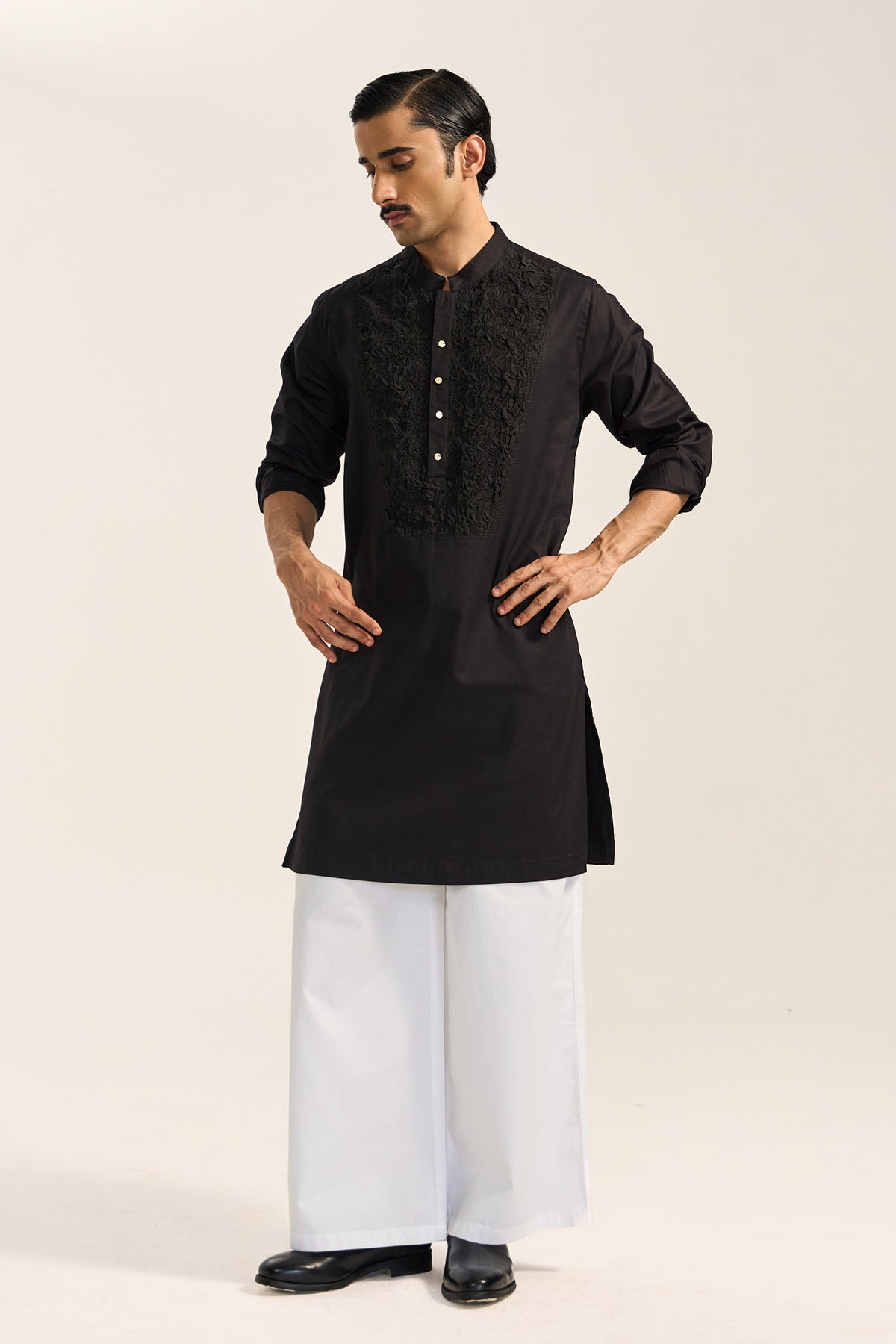 Salil Kurta Set-Black