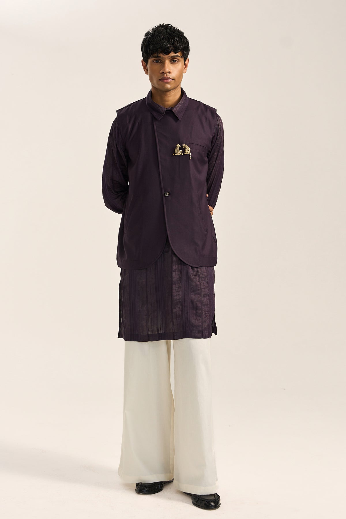 ROY FESTIVE LOOK- DRAPED JACKET (SET OF 3)