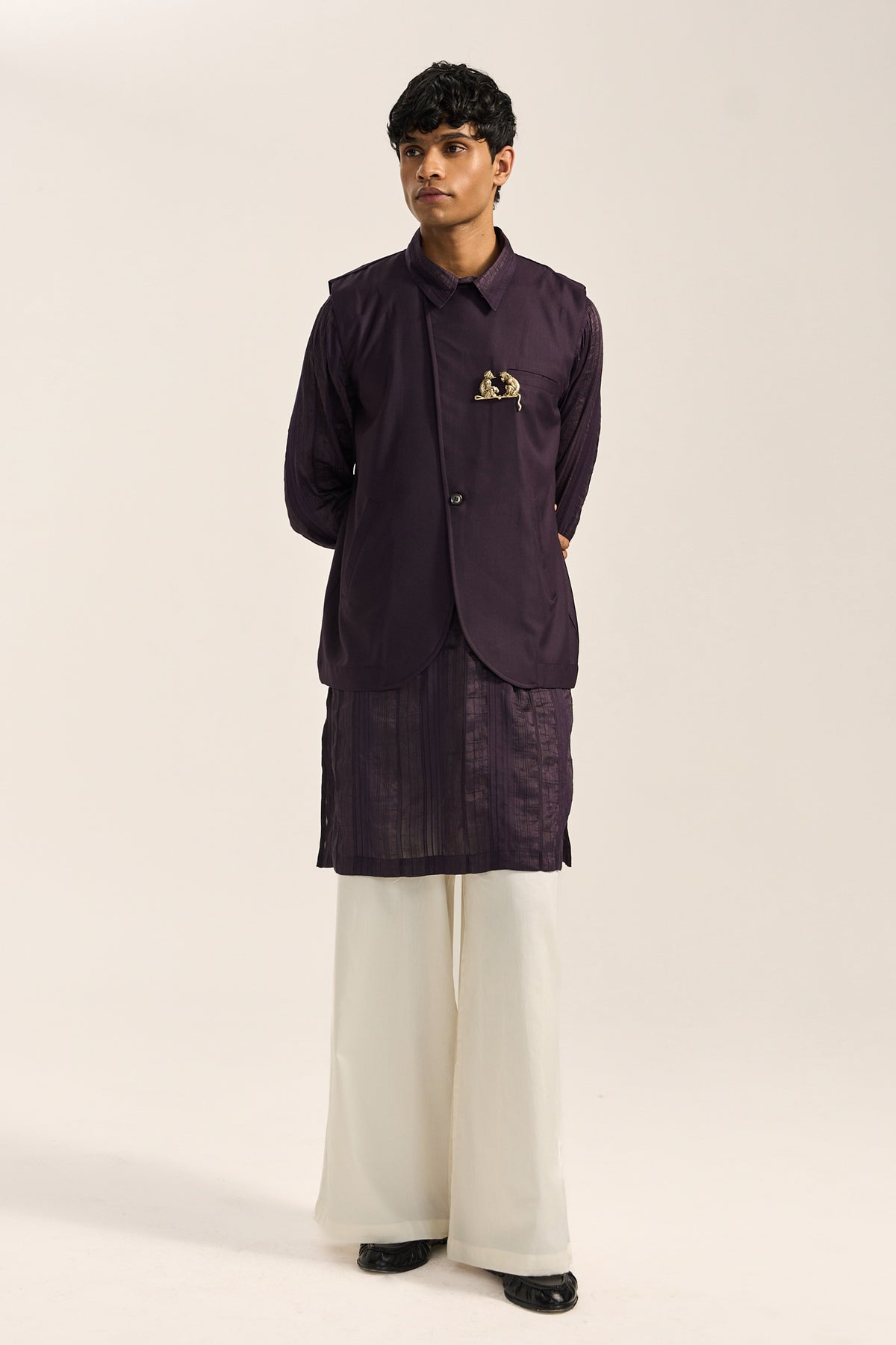 ROY FESTIVE LOOK- DRAPED JACKET (SET OF 3)