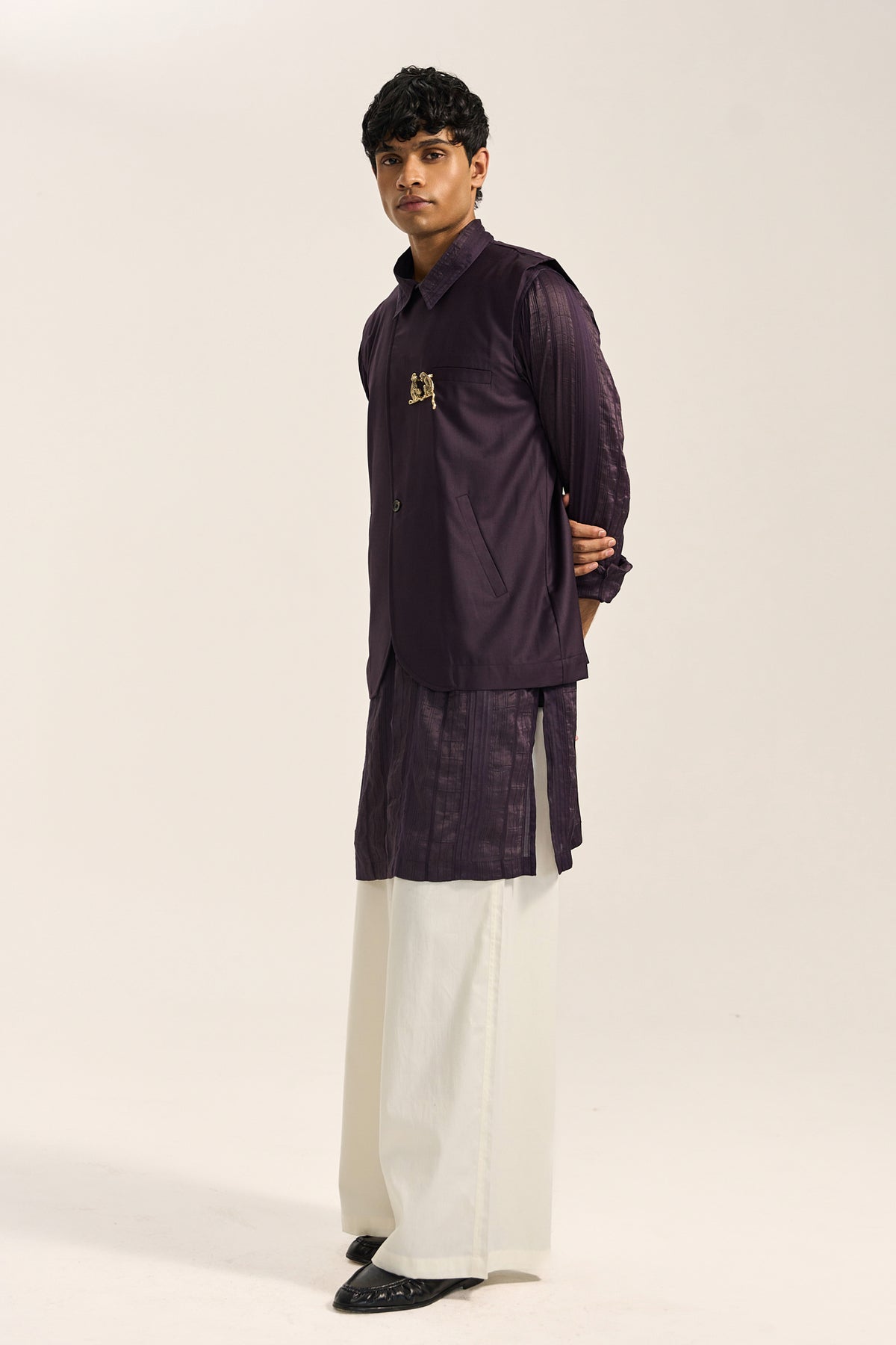 ROY FESTIVE LOOK- DRAPED JACKET (SET OF 3)