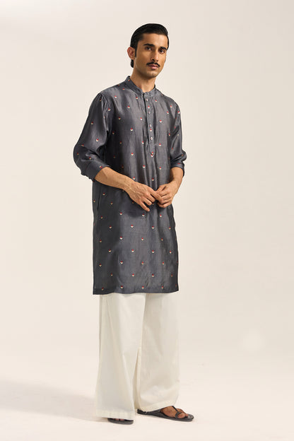 MIRZA SILK KURTA SET-BOOTA