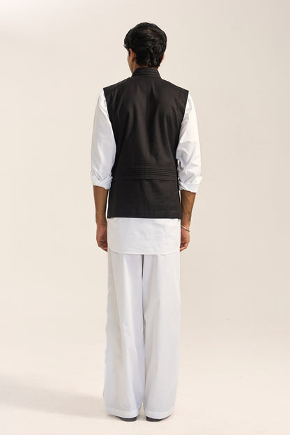 Braham Nehru Jacket- Black
