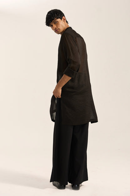 Saunak Kurta Set-Black