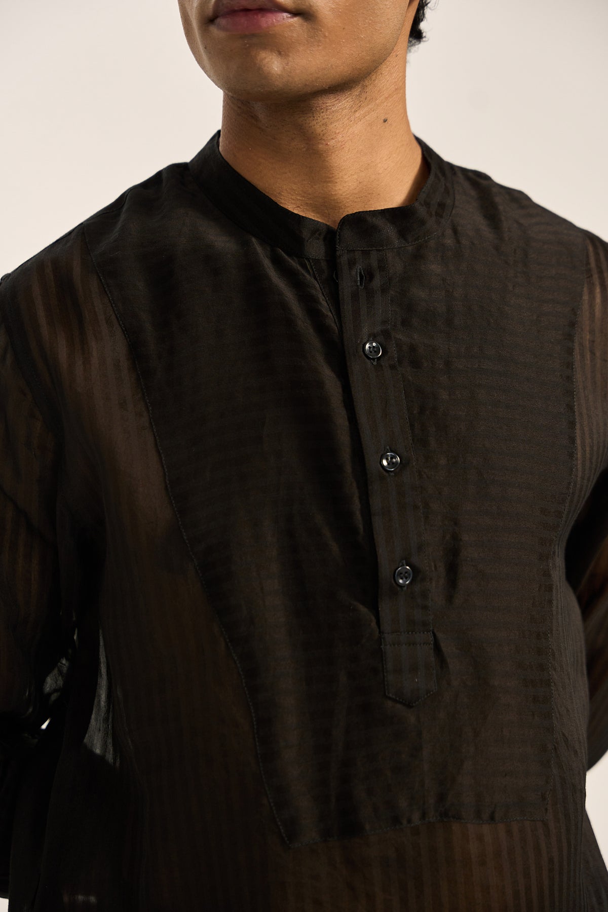 Saunak Kurta Set-Black