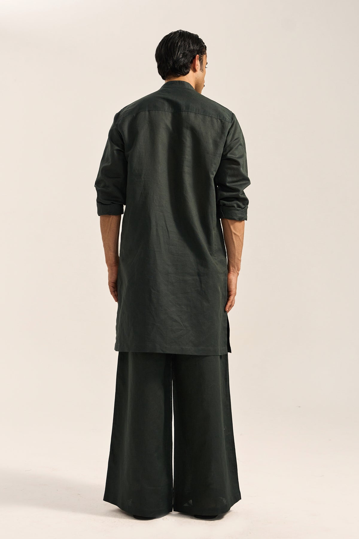 Deven Kurta Set-Forest Green