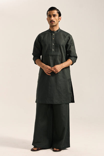Deven Kurta Set-Forest Green