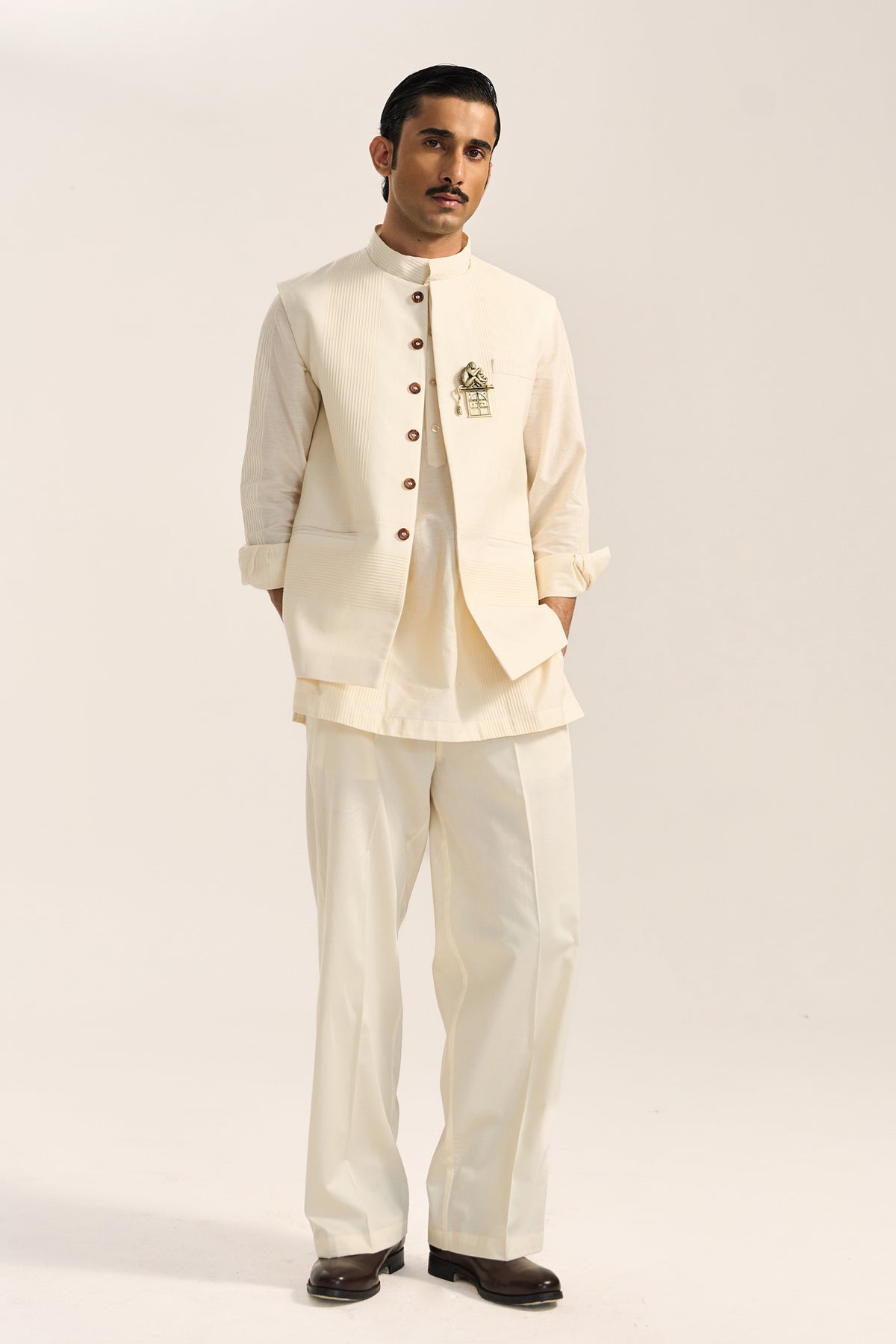 Saher Bandi Set- Off White (Set Of 3)