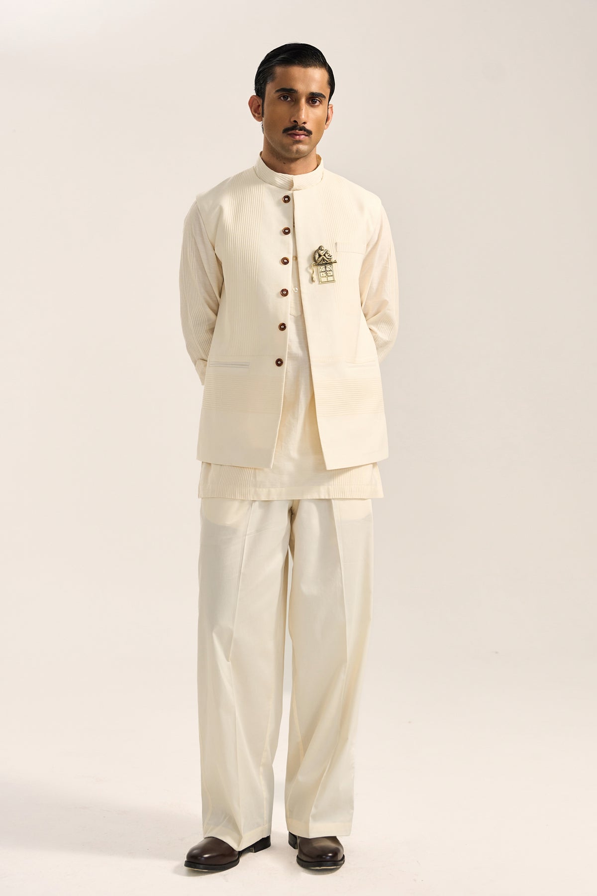 Saher Bandi Set- Off White (Set Of 3)