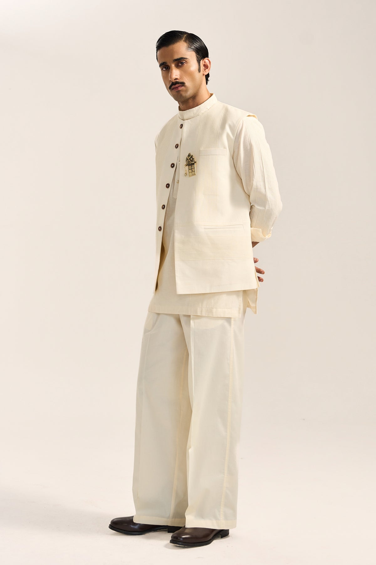 Saher Bandi Set- Off White (Set Of 3)
