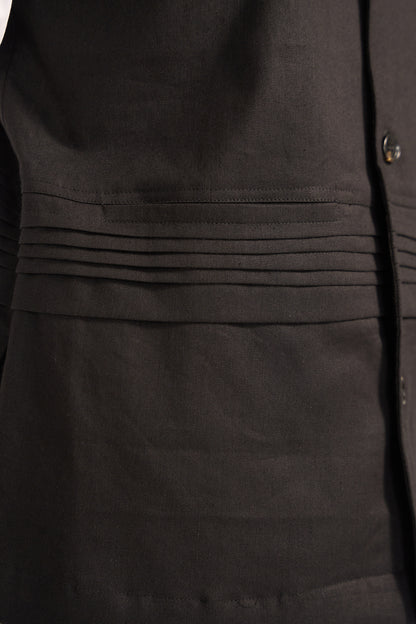 Braham Nehru Jacket- Black