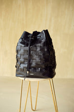 Load image into Gallery viewer, BOLDEN-WOVEN LEATHER BACKPACK

