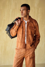 Load image into Gallery viewer, HOFFMAN UNFINISHED JACKET -RUST
