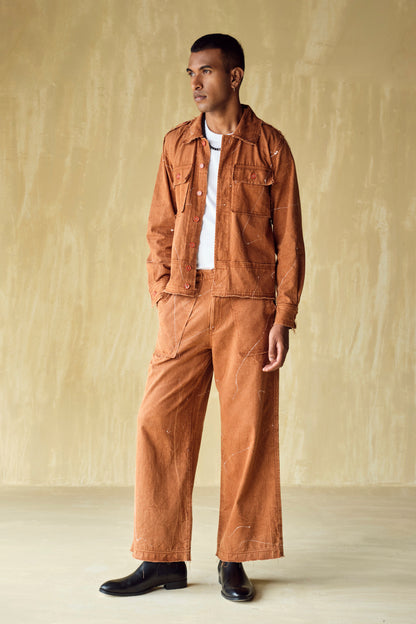 HOFFMAN UNFINISHED JACKET -RUST