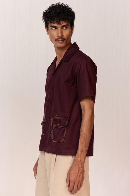 DOODLE SUMMER SHIRT-VINO