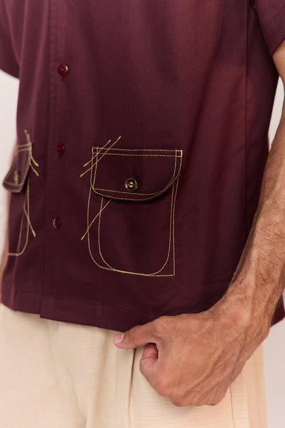 DOODLE SUMMER SHIRT-VINO