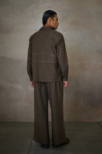 Load image into Gallery viewer, SAHEB SHIRT SET- FORMAL EDIT OLIVE

