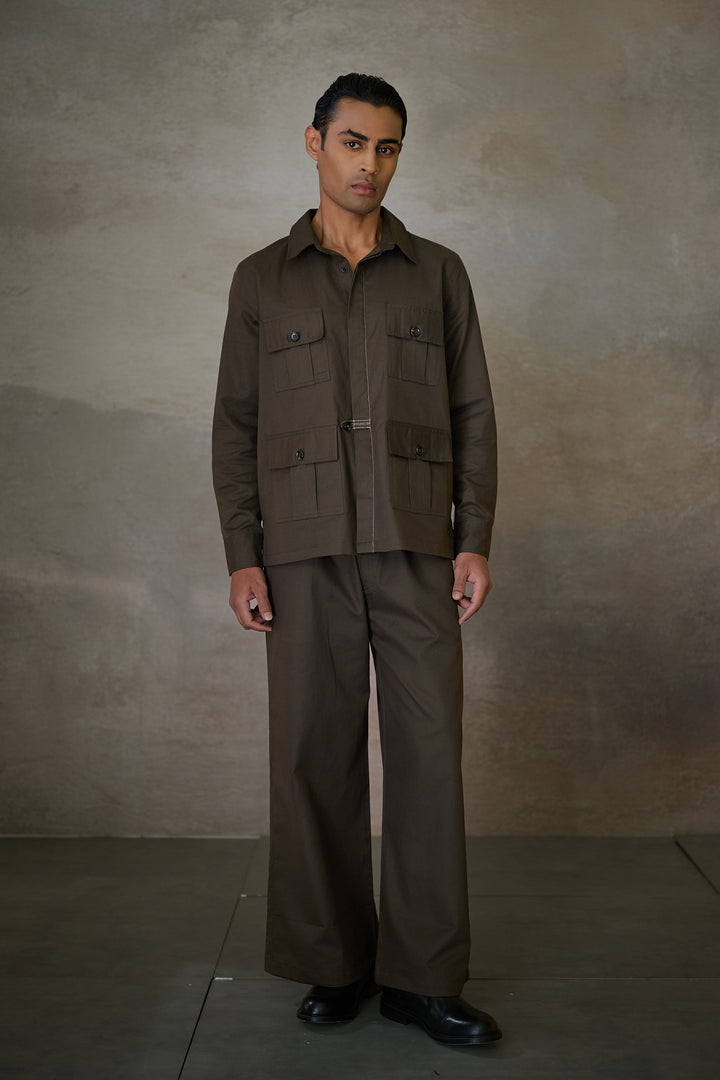SAHEB SHIRT SET- FORMAL EDIT OLIVE