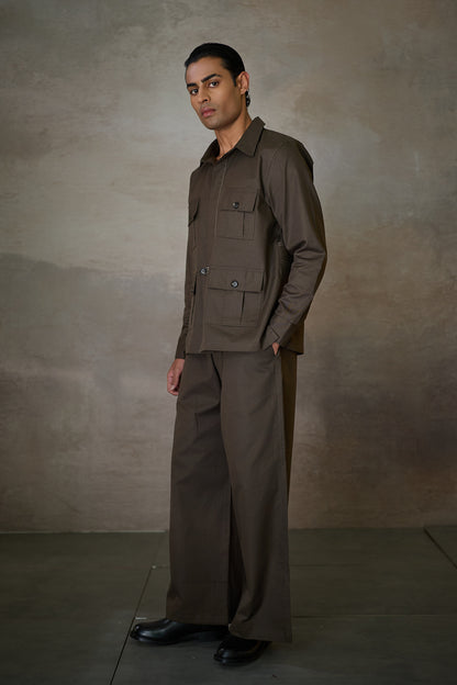 SAHEB SHIRT SET- FORMAL EDIT OLIVE
