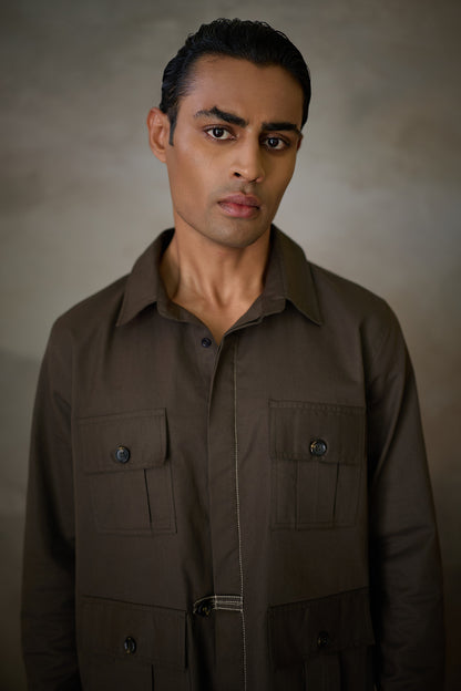 SAHEB SHIRT SET- FORMAL EDIT OLIVE