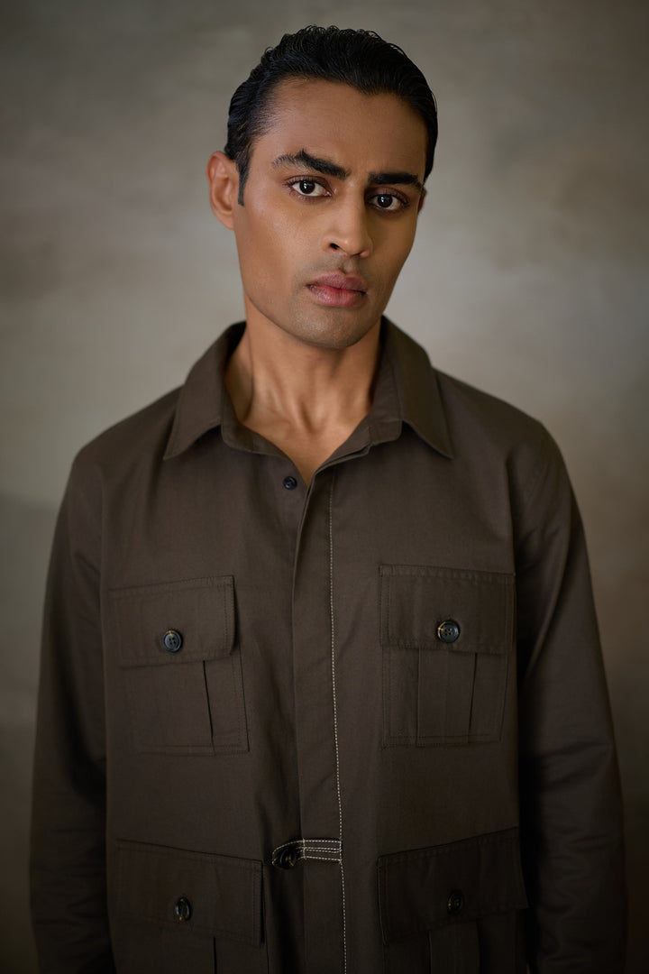 SAHEB SHIRT SET- FORMAL EDIT OLIVE